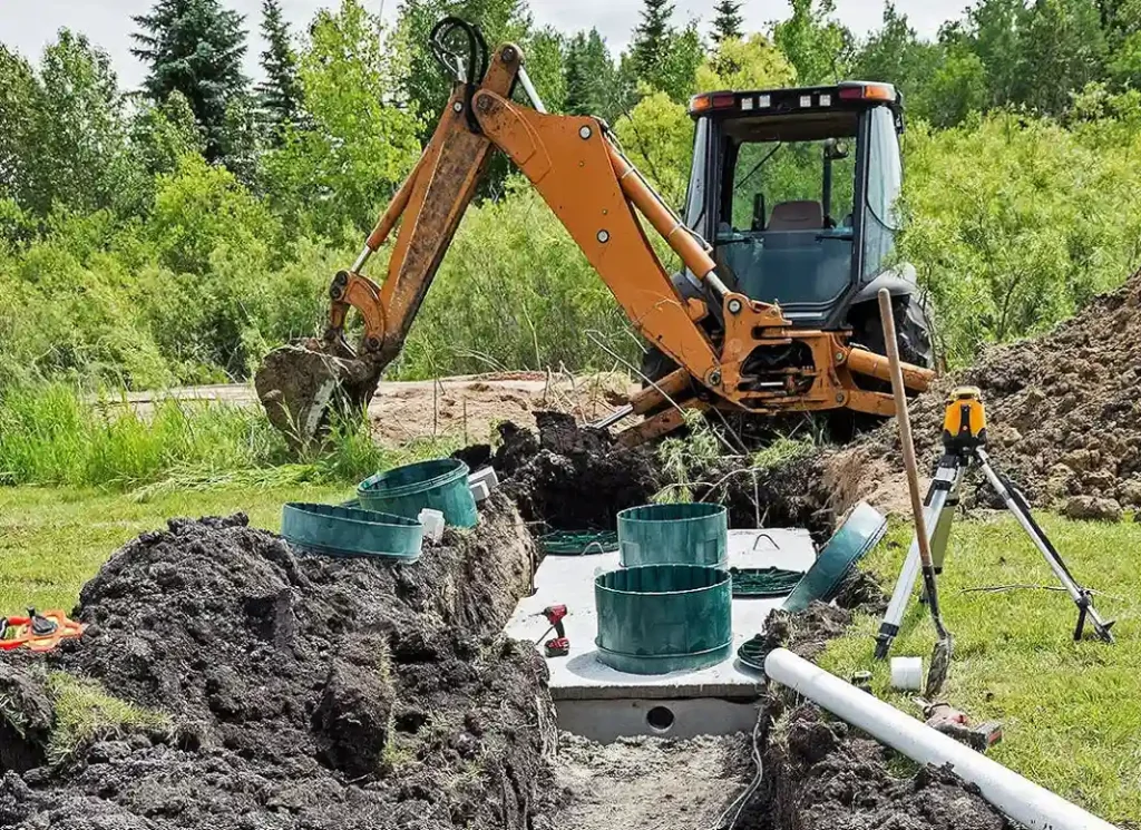 Underground Septic Tank installation