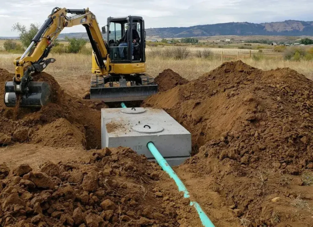 Septic tank installation
